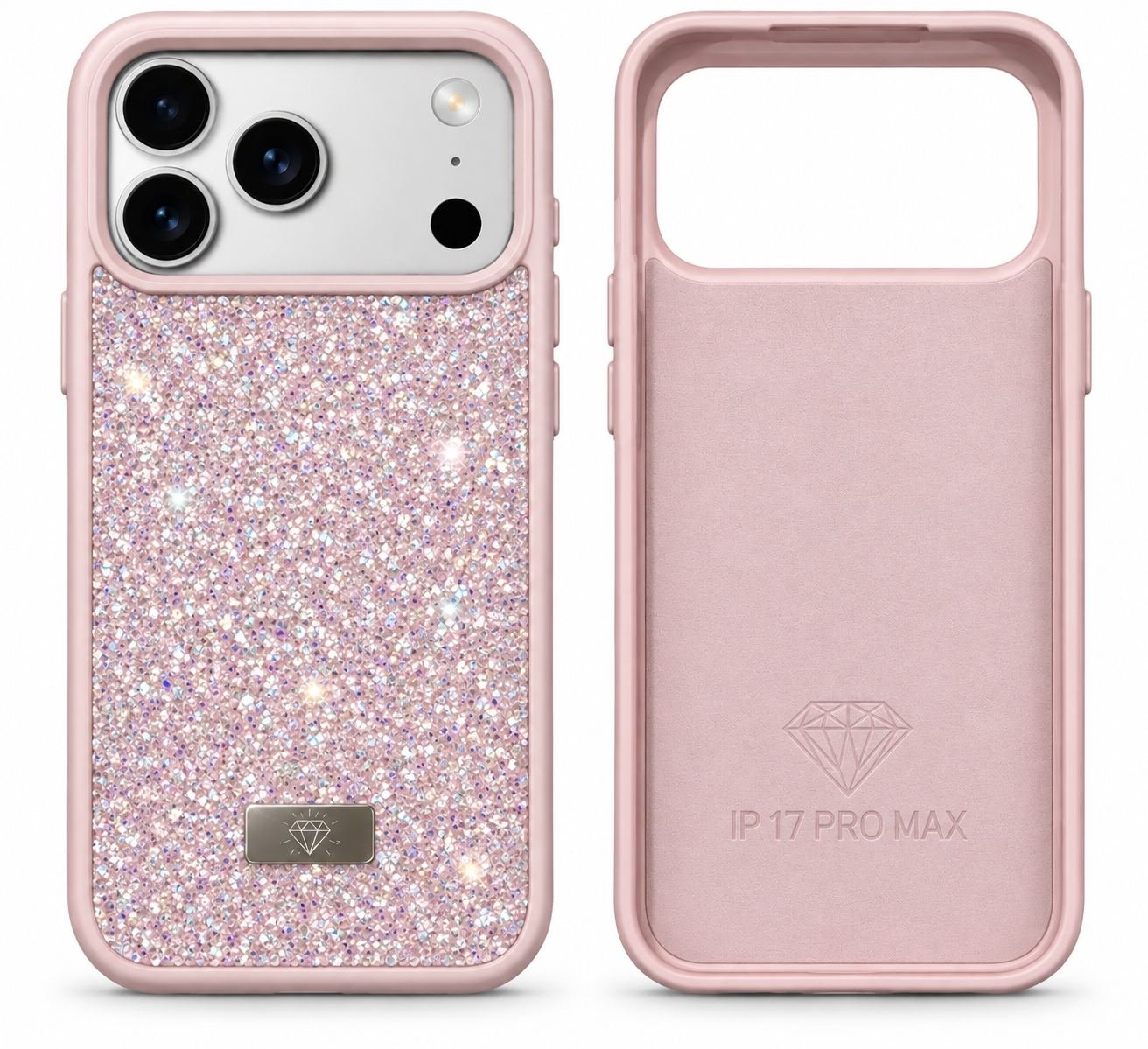 Estuche con Piedritas brillantes para el iPhone 17 Pro Max