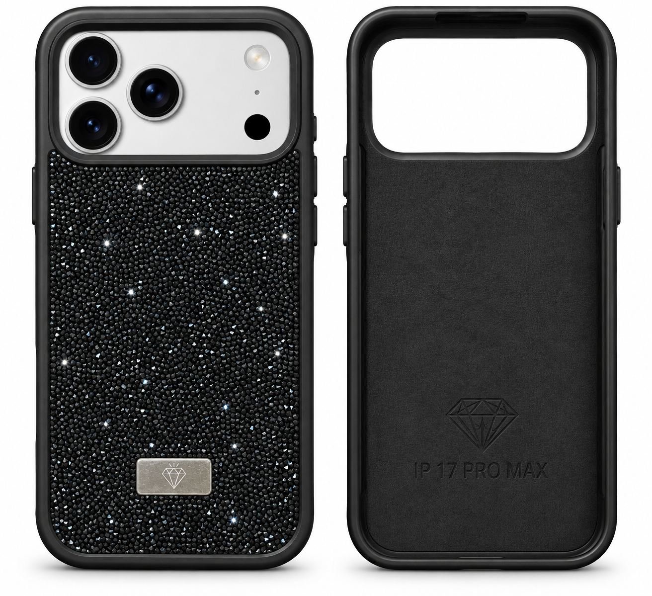 Estuche con Piedritas brillantes para el iPhone 17 Pro Max